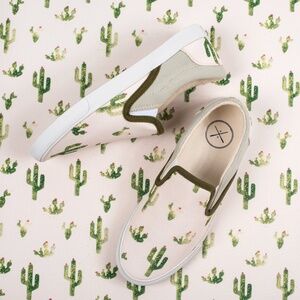 Inkkas Prickly Pear Slip-On Canvas Cactus Sneaker Women's 12/ Men's 10